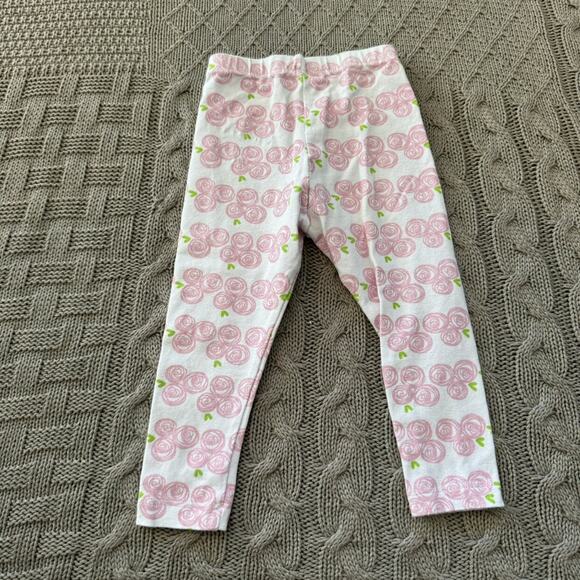 Little Hip Squeaks Pink Rose Leggings ~ 9/12M - Picture 5 of 8